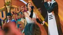 Zara dan Kiesha saat mengisi acara SCTV Music Awards 2023 pada bulan Mei 2023. Keduanya juga kerap tampil bersama di panggung. [Instagram/zara_leola_official]