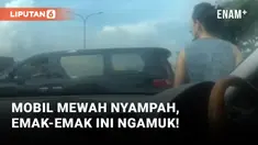 Marahi Penumpang Mobil Mewah yang Buang Sampah Sembarangan, Emak-emak Ini Dipuji