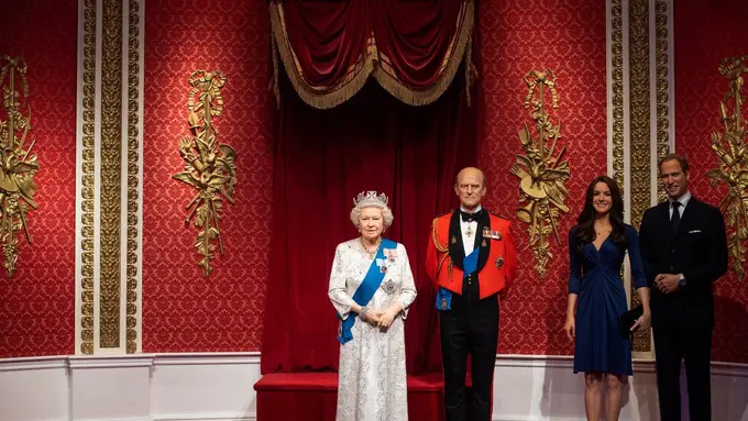 Patung Lilin Pangeran Harry dan Meghan/Twitter @MadameTussaudsLondon ‏