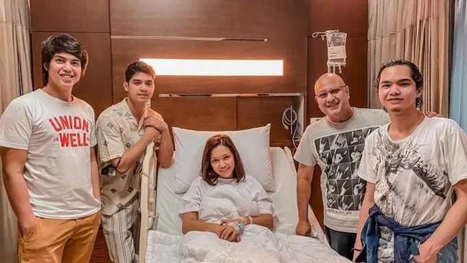 Maia Estianty dijenguk Al, El dan Dul