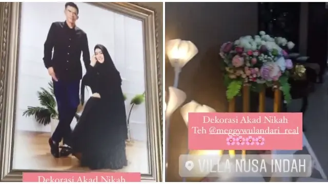 6 Momen Akad Nikah Meggy Wulandari dan H. Muhammad, Penuh Kebahagiaan