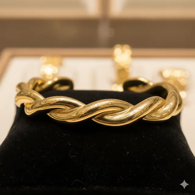 Gelang emas bangle (Foto: Gemini AI)