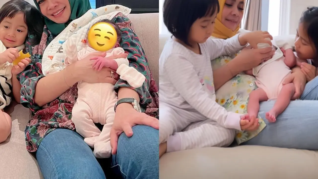 Gaya Modis Mama Rieta Amilia yang Ikut Bantu Nagita Slavina Momong Baby Lily