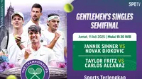 Saksikan Siaran Langsung Wimbledon 2025 Babak Semifinal di Vidio