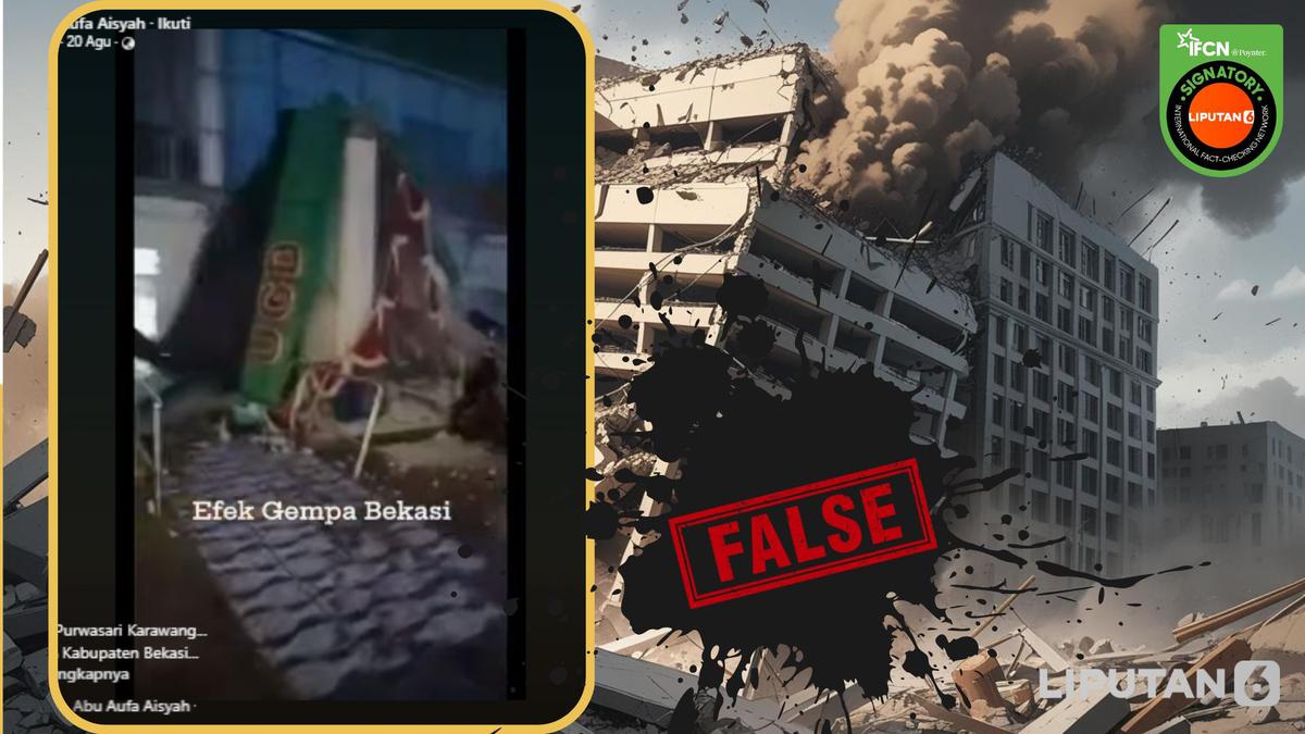 Cek Fakta: Tidak Benar Dalam Video Ini Puskesmas Purwasari Karawang Runtuh Efek Gempa Bekasi