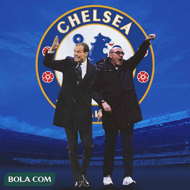 Chelsea - Massimiliano Allegri dan Maurizio Sarri