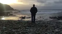 Pantai yang terletak di Teluk Ashleam, Pulau Achill, Irlandia tersebut sempat hilang pasca badai tahun 2005 (Capyure/Sean Molloy)