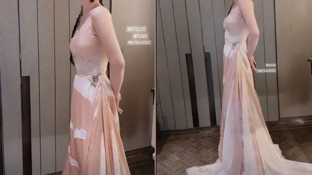 Unggahan rekan Song Hye Kyo soal penampilan sang aktris di Met Gala. (Instagram/ hyun.0509)