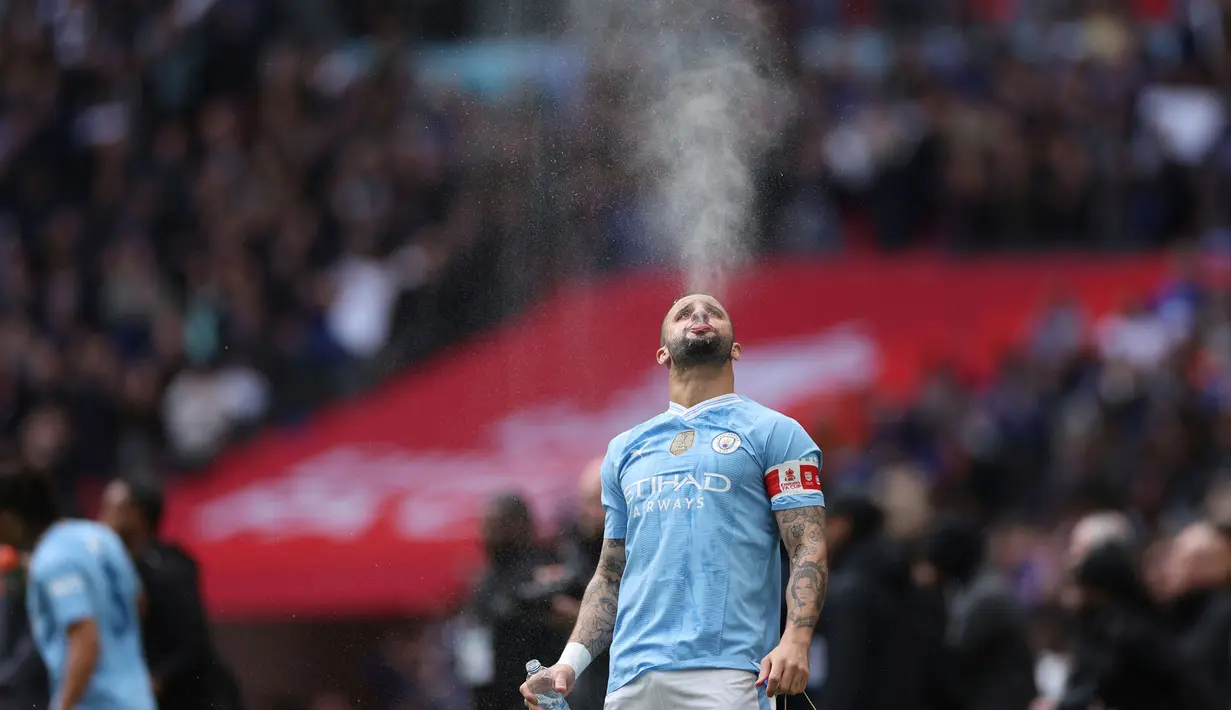 Di final, The Citizens akan menghadapi pemenang antara Coventry City dan Manchester United. (AP Photo/Ian Walton)