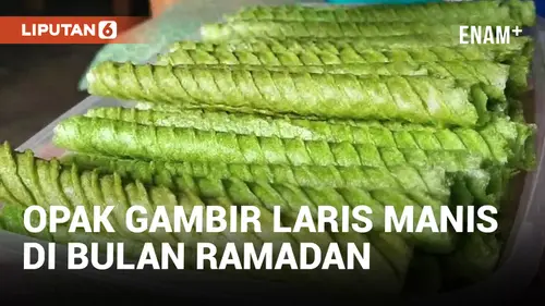VIDEO: Diburu di Bulan Ramadan, Jajanan Opak Gambir Khas Blitar Laku Terjual 100 Toples Per Hari