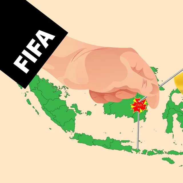 Banner Infografis FIFA Batalkan Drawing Piala Dunia U-20 2023 di Bali, Indonesia Menanti Sanksi? (Liputan6.com/Abdillah)