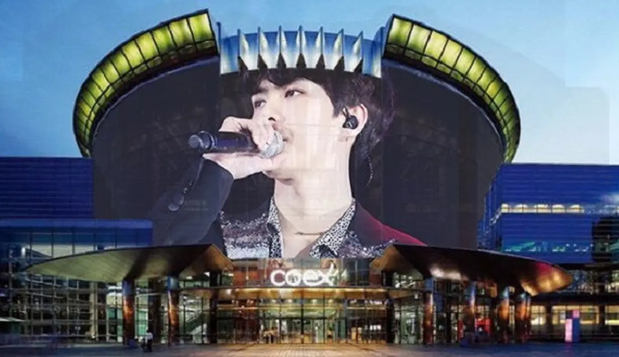 Tentu saja project yang mewah dan ucapan yang meriah ini merupakan betapa besarnya cinta para penggemar pada Sehun EXO. (Foto: trendsmap.com)