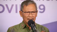 Juru Bicara Pemerintah untuk Penanganan COVID-19 Achmad Yurianto saat konferensi pers Corona di Graha BNPB, Jakarta, Senin (15/6/2020). (Dok Badan Nasional Penanggulangan Bencana/BNPB)