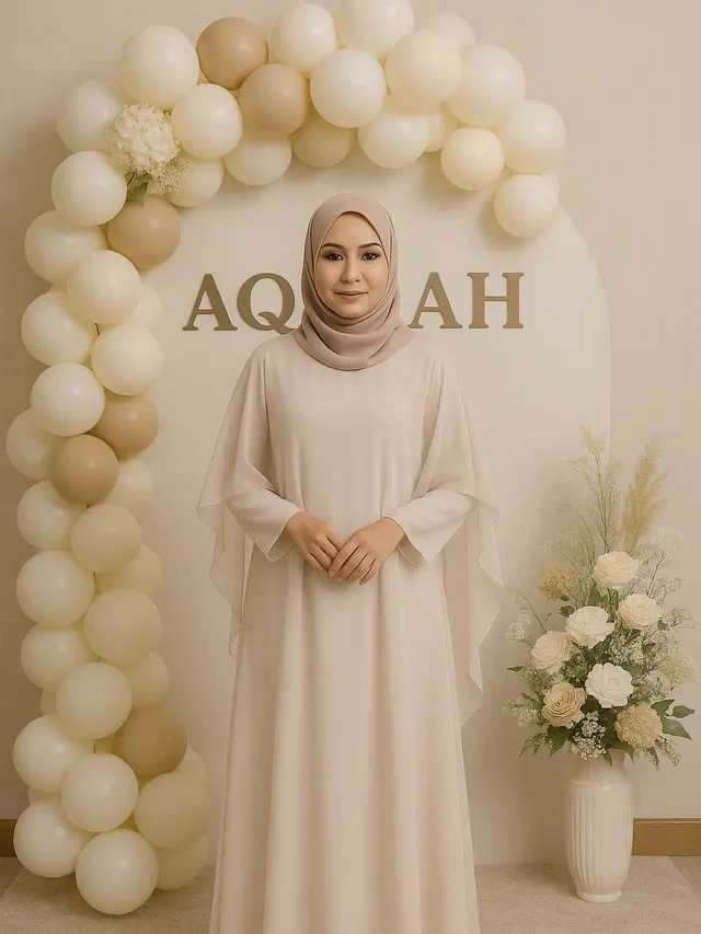 Model Gamis untuk Acara Aqiqah (Foto: ChatGPT)