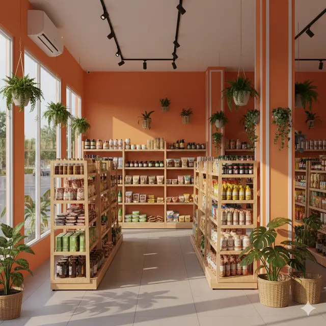 Inspirasi cat warna warung sembako