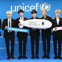 BTS siap merilis film dokumenter. (foto:Twitter/ UNICEF)