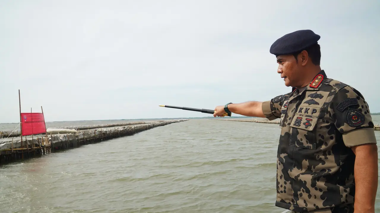 KKP Segel Pagar Laut Ilegal Buat Proyek Reklamasi di Bekasi