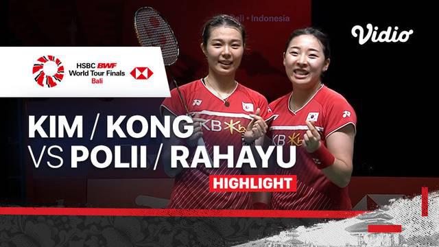 Berita Video, Highlights BWF World Tour Finals 2021 antara Greysia Polii / Apriyani Rahayu Vs Kim So Yeong / Kong Hee Yong pada Kamis (2/12/2021)