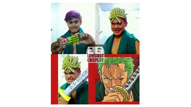 6 Cosplay Low Budget Jadi Zoro dan Sanji Ini Kreatif, Bikin Ngakak