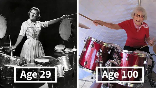 Nenek Usia 106 Tahun Jago Main Drum