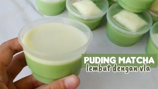 Resep Silky Puding Matcha Cokelat