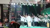 Partai Bulan Bintang (PBB) resmi mendeklarasikan dukungan kepada Ketua Umum Partai Gerindra Prabowo Subianto sebagai calon presiden (Capres) 2024. (Merdeka.com/Alma Fikhasari)
