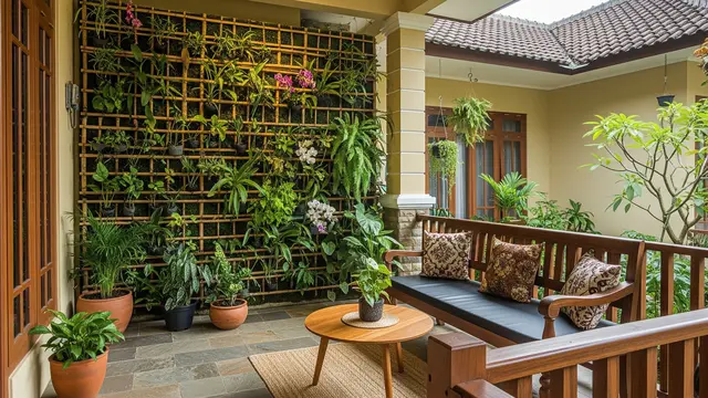 9 Desain Teras Rumah Mungil Bernuansa Alam, Suasana Asri dan Menawan