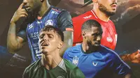 BRI Liga 1 - Mychell Chagas, Abel Camara, Alie Sesay, Gerard Artigas (Bola.com/Decika Fatmawaty)