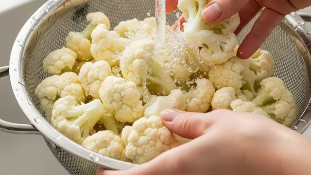 Mencuci Kembang Kol
