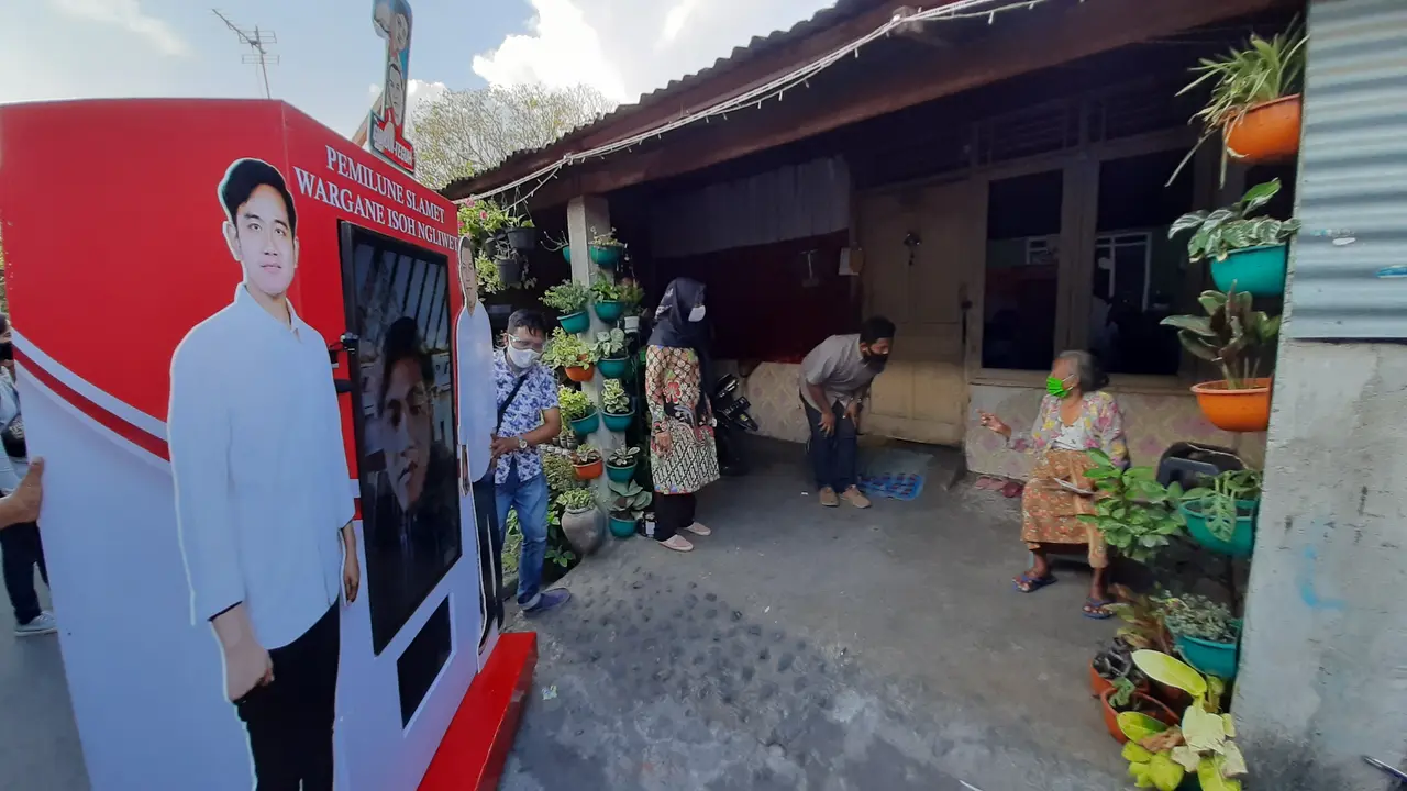 Kampanye virtual Calon Wali Kota Solo Gibran Rakabuming Raka.
