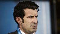 Mantan pemain Barcelona dan Real Madrid, Luis Figo. (AFP/Mohammed Al-Shaikh)