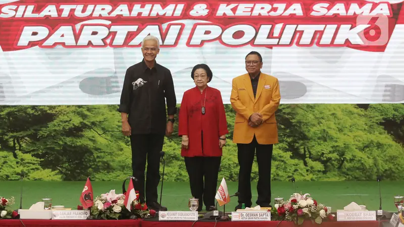 Megawati Soekarnoputri, Ganjar Pranowo dan Oesman Sapta Odang