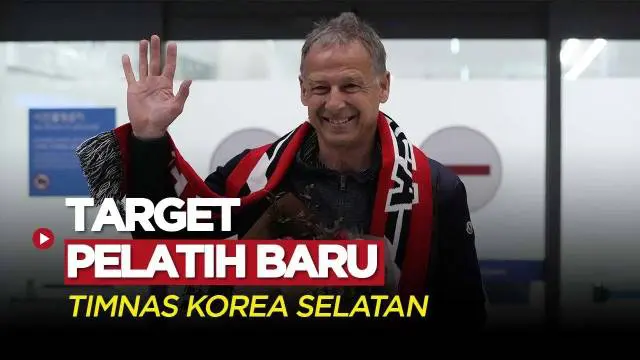 Berita Video, Jurgen Klinsmann Pasang Target Tinggi untuk Korea Selatan di Piala Asia Qatar