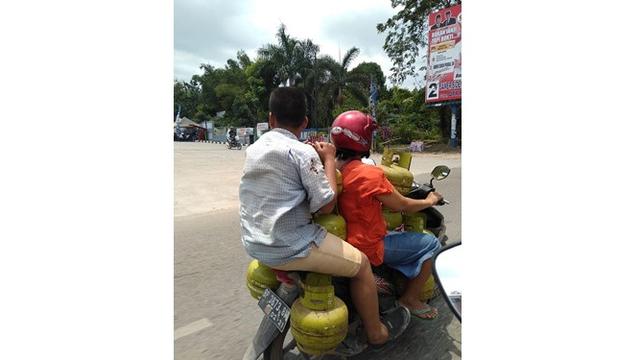 Motor bawa barang (Sumber: Instagram/recehtapisayang)