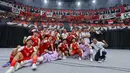 Pemain Timnas Futsal Indonesia merayakan kemenangan atas Jepang pada semifinal Piala Asia Futsal 2026 di Indonesia Arena, Gelora Bung Karno, Senayan, Jakarta, Kamis (4/2/2026). Timnas Futsal Indonesia mencetak sejarah di Piala Asia Futsal 2026. (Bola.com/Bagaskara Lazuardi)
