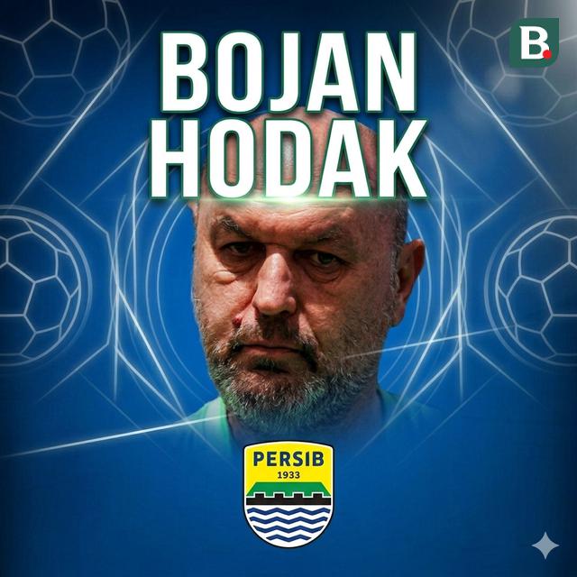 Ilustrasi Bojan Hodak pelatih Persib. (Bola.com/Erwin Snaz/Gemini)