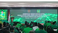 Plt Ketua Umum PPP Muhamad Mardiono menghadiri bimbingan teknis (bimtek) hukum acara perselisihan hasil Pemilu 2024 yang digelar oleh Mahkamah Konstitusi, di Pusat Pendidikan Pancasila dan Konstitusi, Cisarua, Bogor. (Istimewa)