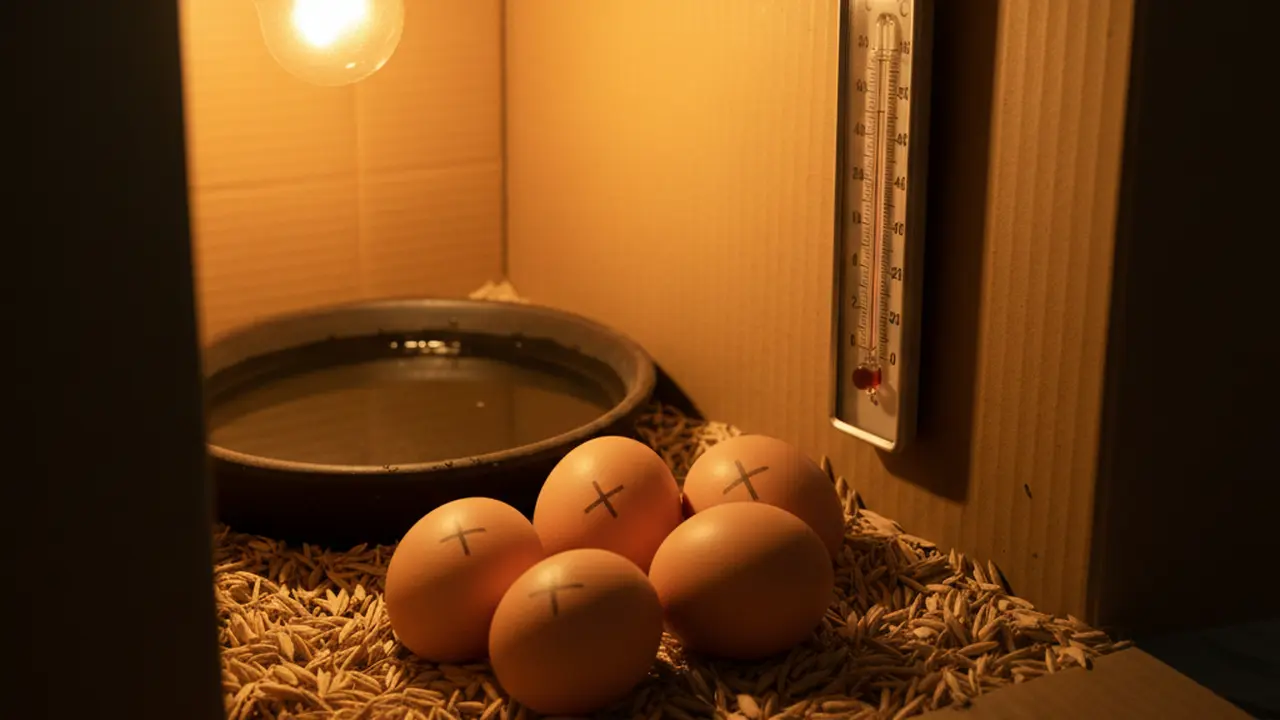 Cara Menetaskan Telur Ayam dengan Lampu dan Kardus. AI
