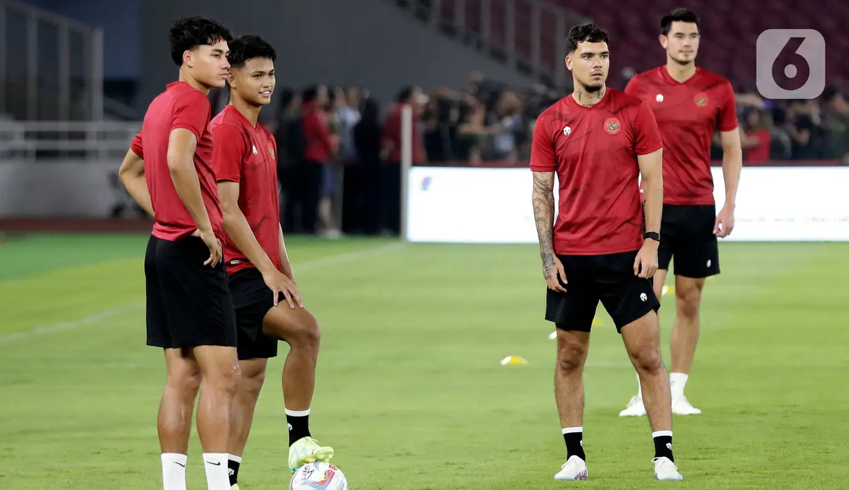Timnas Indonesia bakal diperkuat sejumlah pemain yang saat ini berkiprah di luar negeri. (Liputan6.com/Helmi Fithriansyah)