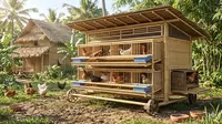 7 Desain Kandang Ayam Bambu Sirkulasi Udara Maksimal Bikin Ayam Cepat Besar