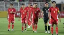 Hingga akhir pertandingan skuad Garuda Muda kesulitan meladeni agresivitas India. (Bola.com/Muhammad Iqbal Ichsan)