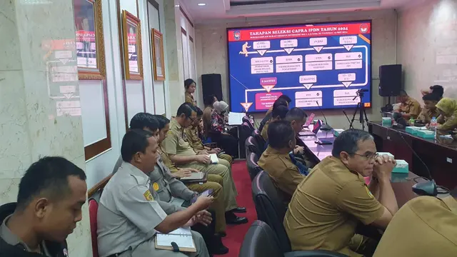 Rapat bersama Pusdokkes Polri dengan pimpinan Institut Pemerintahan Dalam Negeri (IPDN) untuk membahas Seleksi Penerimaan Calon Praja (SPCP) IPDN Tahun 2024.
