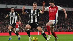 Menjamu Newcastle United, Arsenal mencoba mendominasi permainan sejak menit awal pertandingan. (Glyn KIRK/AFP)
