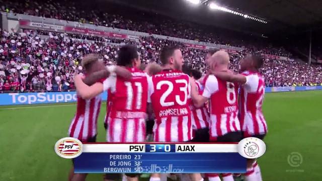 PSV Eindhoven memastikan gelar juara Eredivisie Belanda usai mengalahkan peringkat dua Ajax Amsterdam yang mengakhiri laga dengan ...