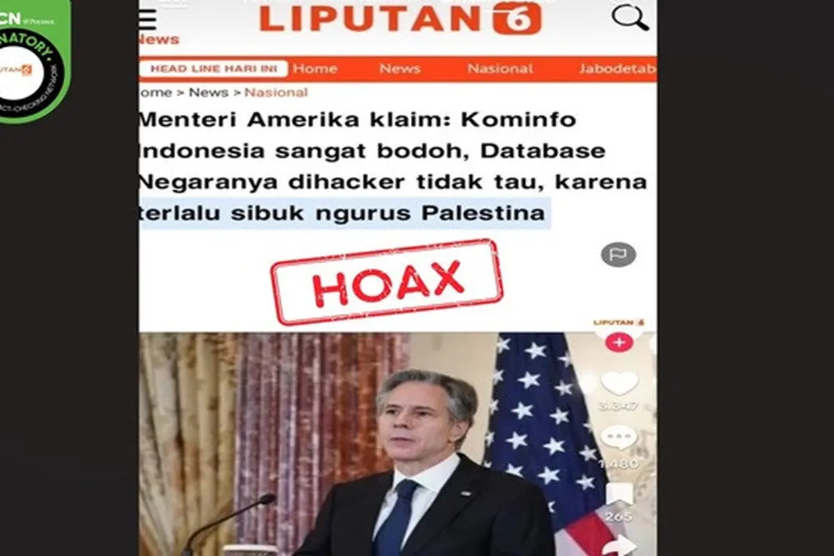 Gambar tangkapan layar konten TikTok mencatut Liputan6.com. (sumber: TikTok)