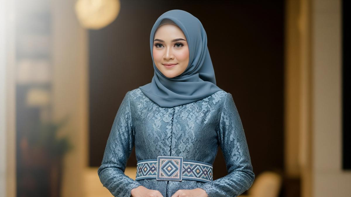 7 Gamis Batik Brokat 2026 yang Tidak Terlihat Tua, Anggun untuk Acara Siang Hari