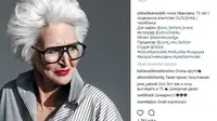 Nina Ivanovna, 75 Tahun model lansia dari Rusia  (Foto: instagram/ @oldushkamodels)