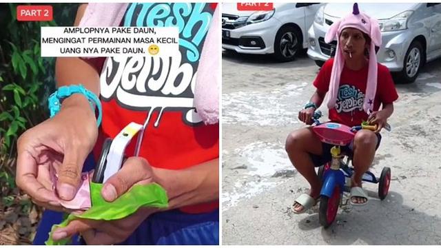 Gaya Heboh saat Teman Masa Kecil Datang ke Resepsi Pernikahan Ini Anti Mainstream