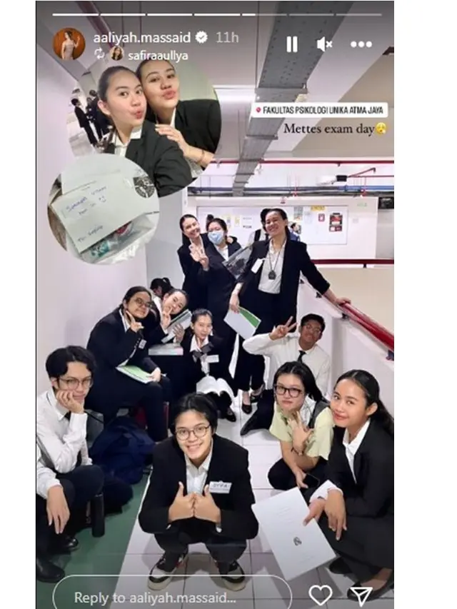 Tetap Fokus Pendidikan, Ini 8 Momen Aaliyah Massaid Jalani Ujian Tengah Semester di Kampus