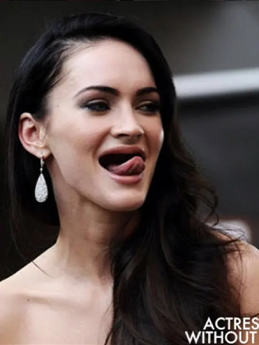 Model yang juga aktris Megan Denise Fox telah membintangi layar lebar termasuk film sepanjang masa Transformers (Instagram@actresseswithoutteeth)